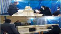 بازدید سرپرست شبکه بهداشت و درمان شهرستان گرمسار از پایگاه واکسیناسیون یاس